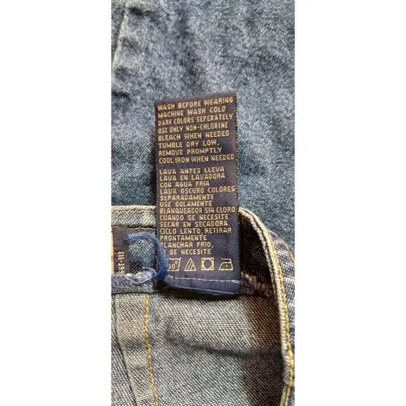 Vintage Route 66 Denim Mini Skirt with Floral Embroidery Size Small - Picture 7 of 7